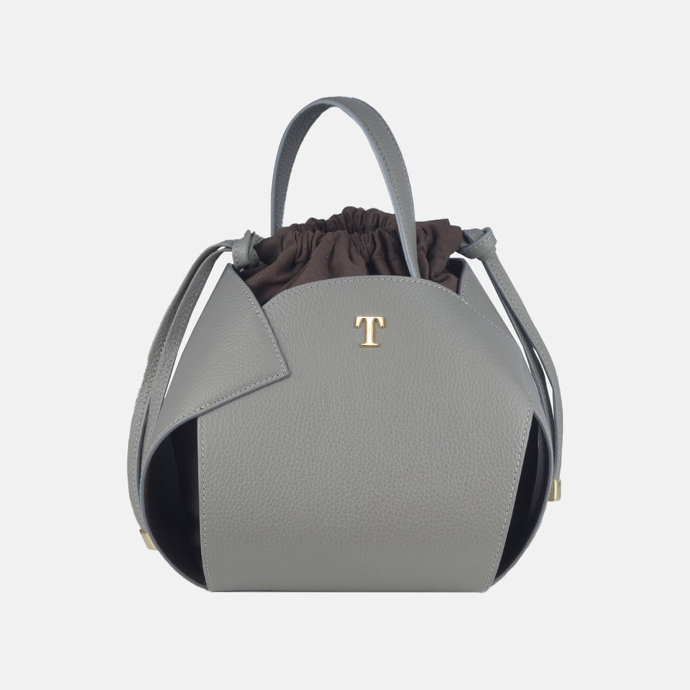Talarico PomPon Bag in Hammered Leather