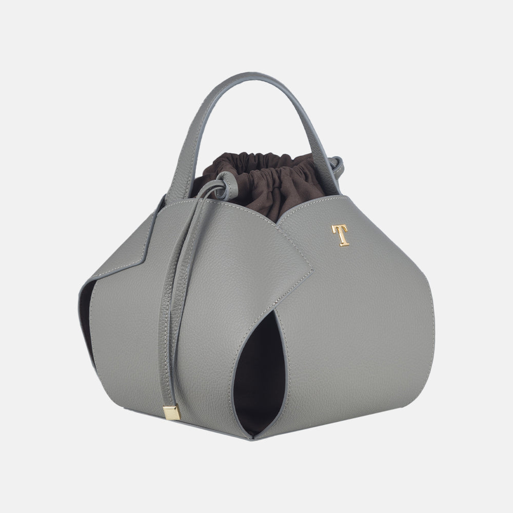 Talarico PomPon Bag in Hammered Leather