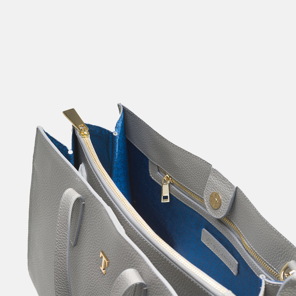 Talarico Shopper Bag Rania of Jordan in Hammered Leather