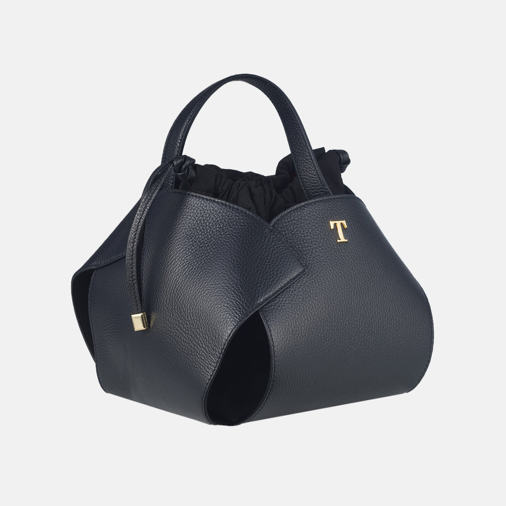 Talarico PomPon Bag in Hammered Leather