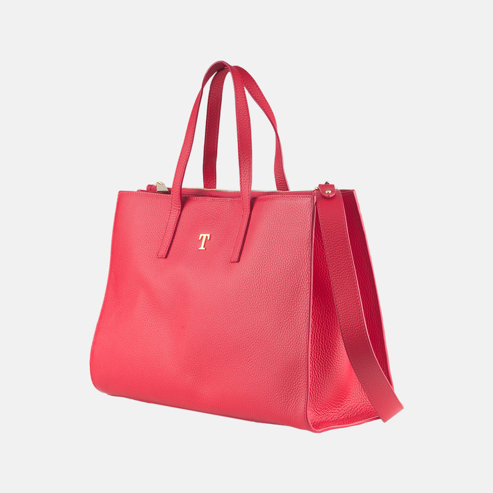 Talarico Shopper Bag Rania of Jordan in Hammered Leather