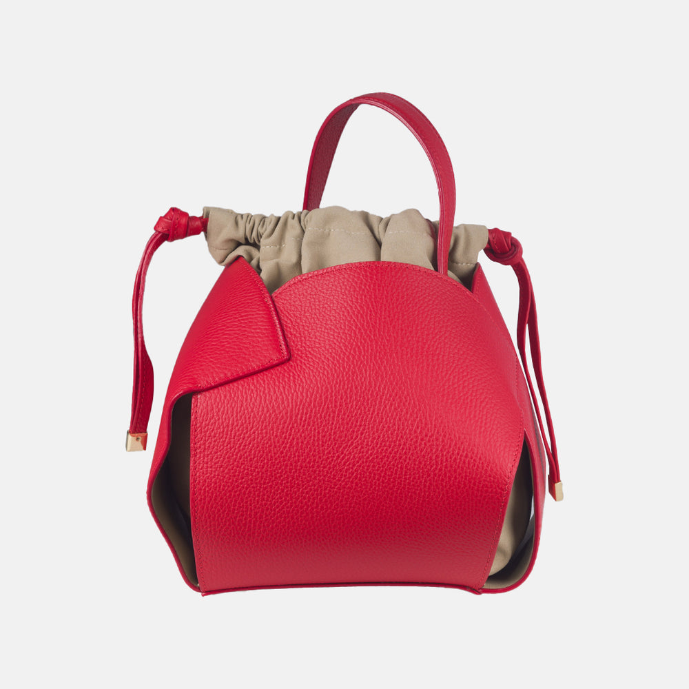 Talarico PomPon Bag in Hammered Leather