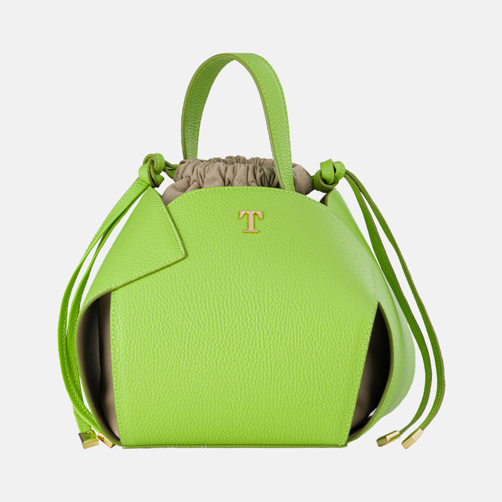 Talarico PomPon Bag in Hammered Leather