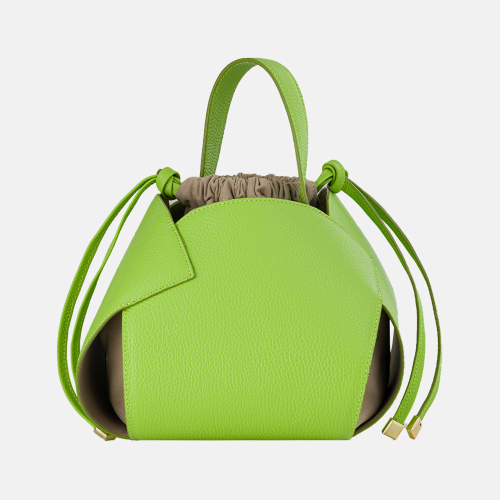 Talarico PomPon Bag in Hammered Leather
