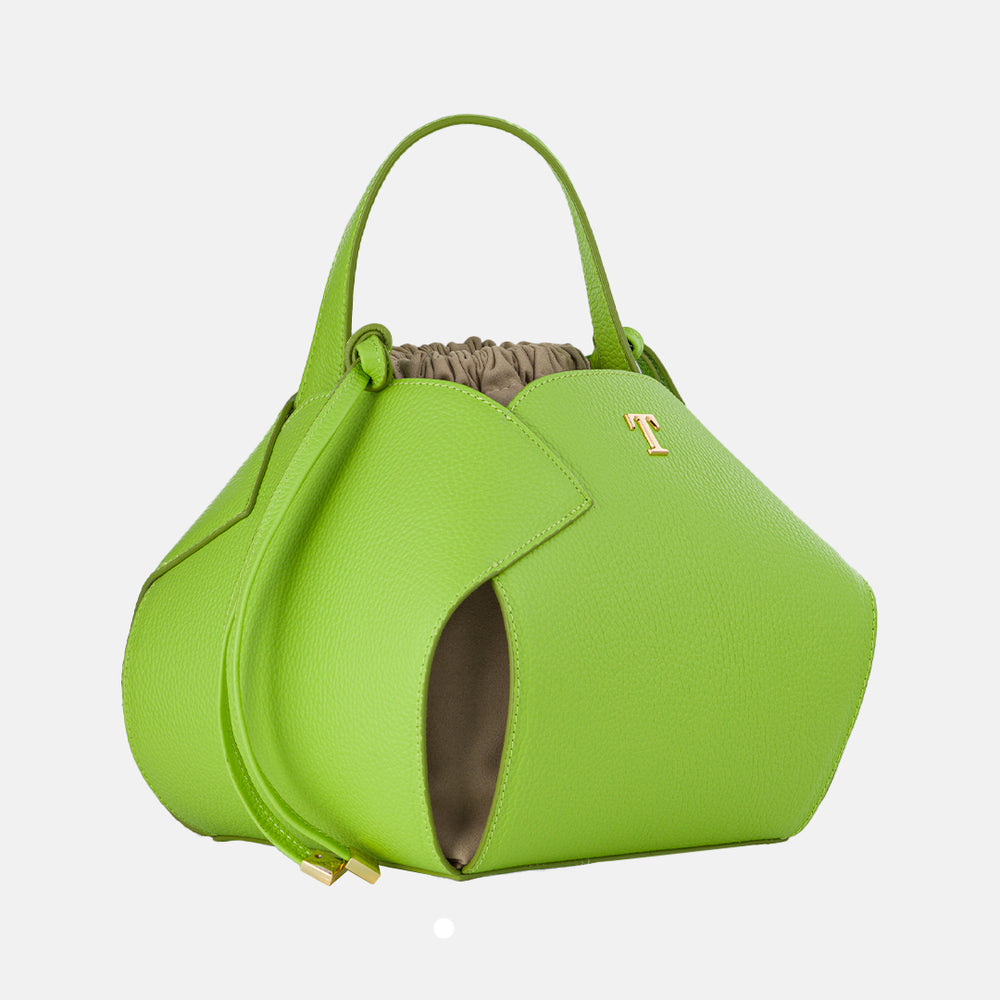 Talarico PomPon Bag in Hammered Leather