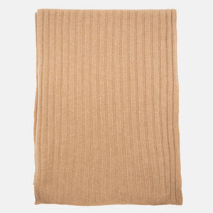 Sciarpa a Coste in 100% Cashmere | Cammello - 105