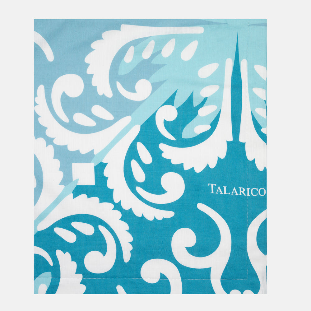 Telo Mare in Lino e Spugna | Fantasia Capri | Turchese