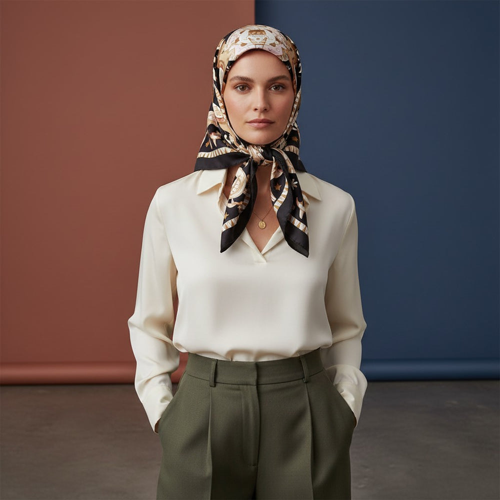 Foulard In Seta Twill 90 Circo delle Meraviglie