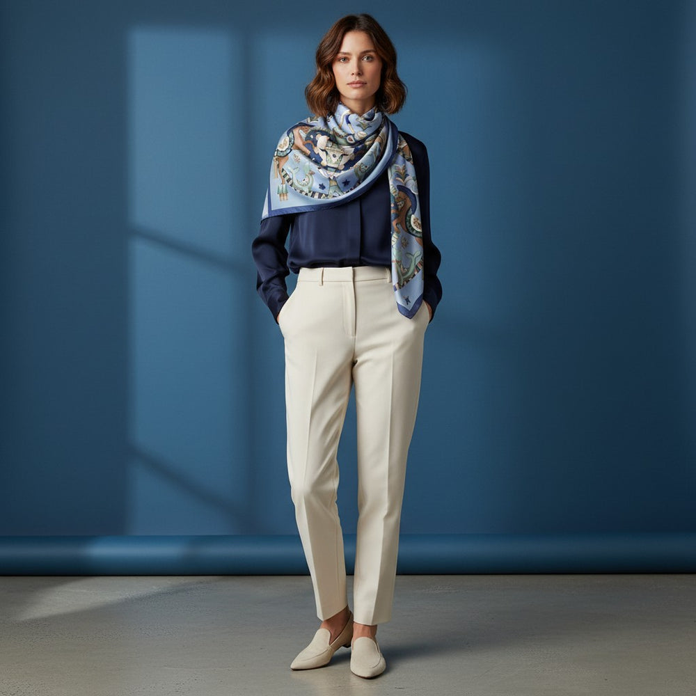Foulard In Seta Twill 90 Circo delle Meraviglie