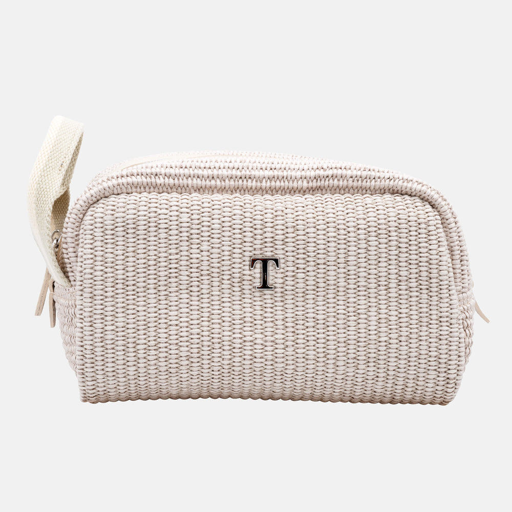 Beauty Case "Pantelleria" in Rafia Intrecciata