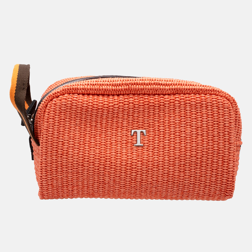 Beauty Case "Pantelleria" in Rafia Intrecciata