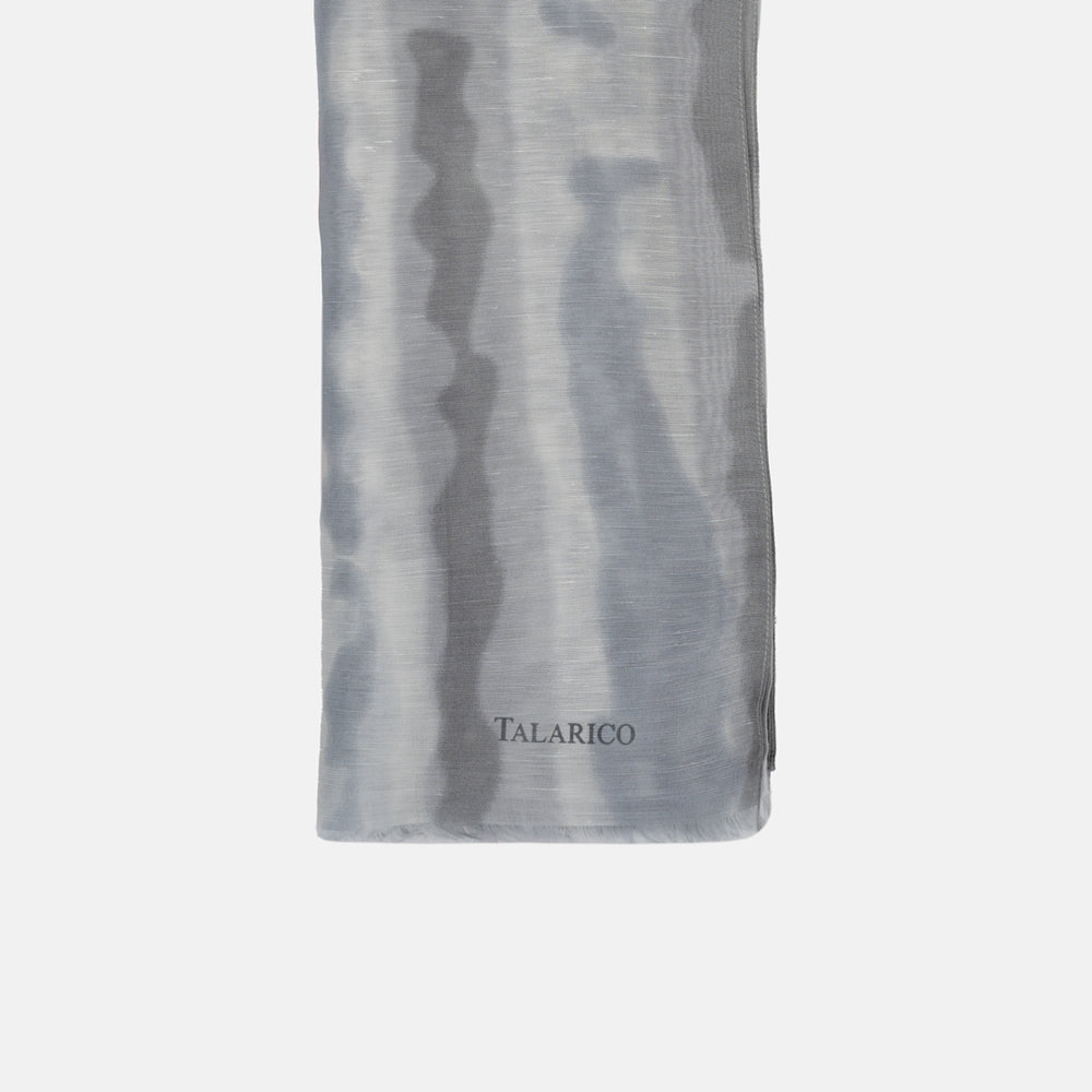 Sciarpa Mykonos in Puro Lino Grigio | Made in Italy - Uomo