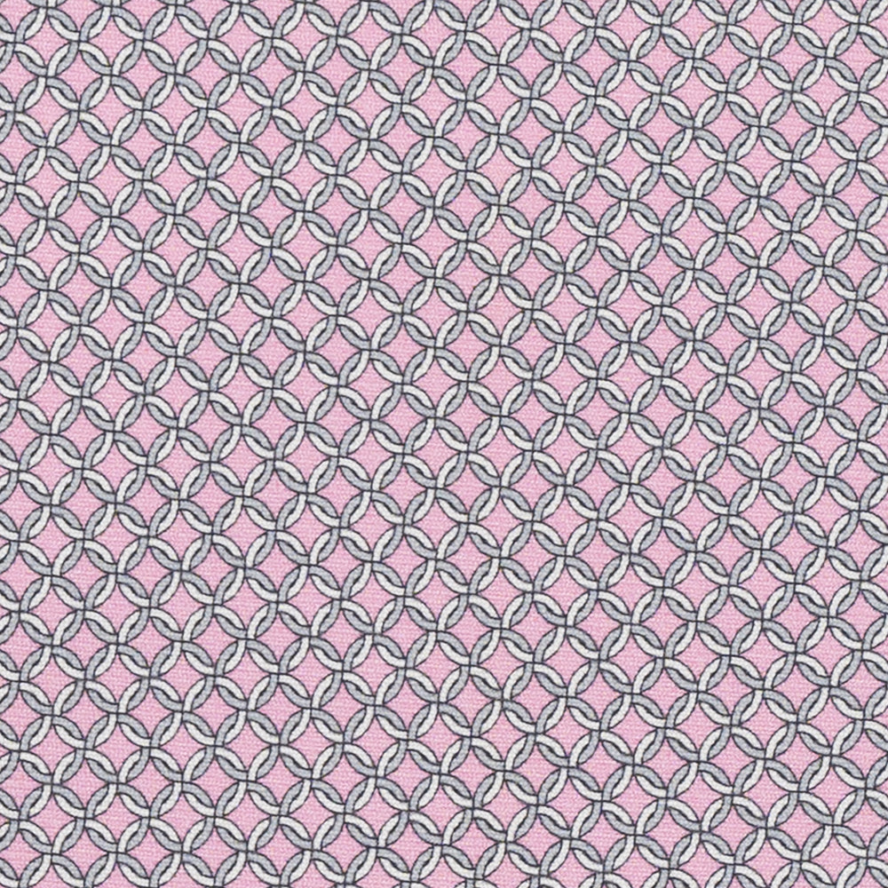 Cravatta 3 pieghe in Seta Fantasia Concatenata, Rosa - M49147