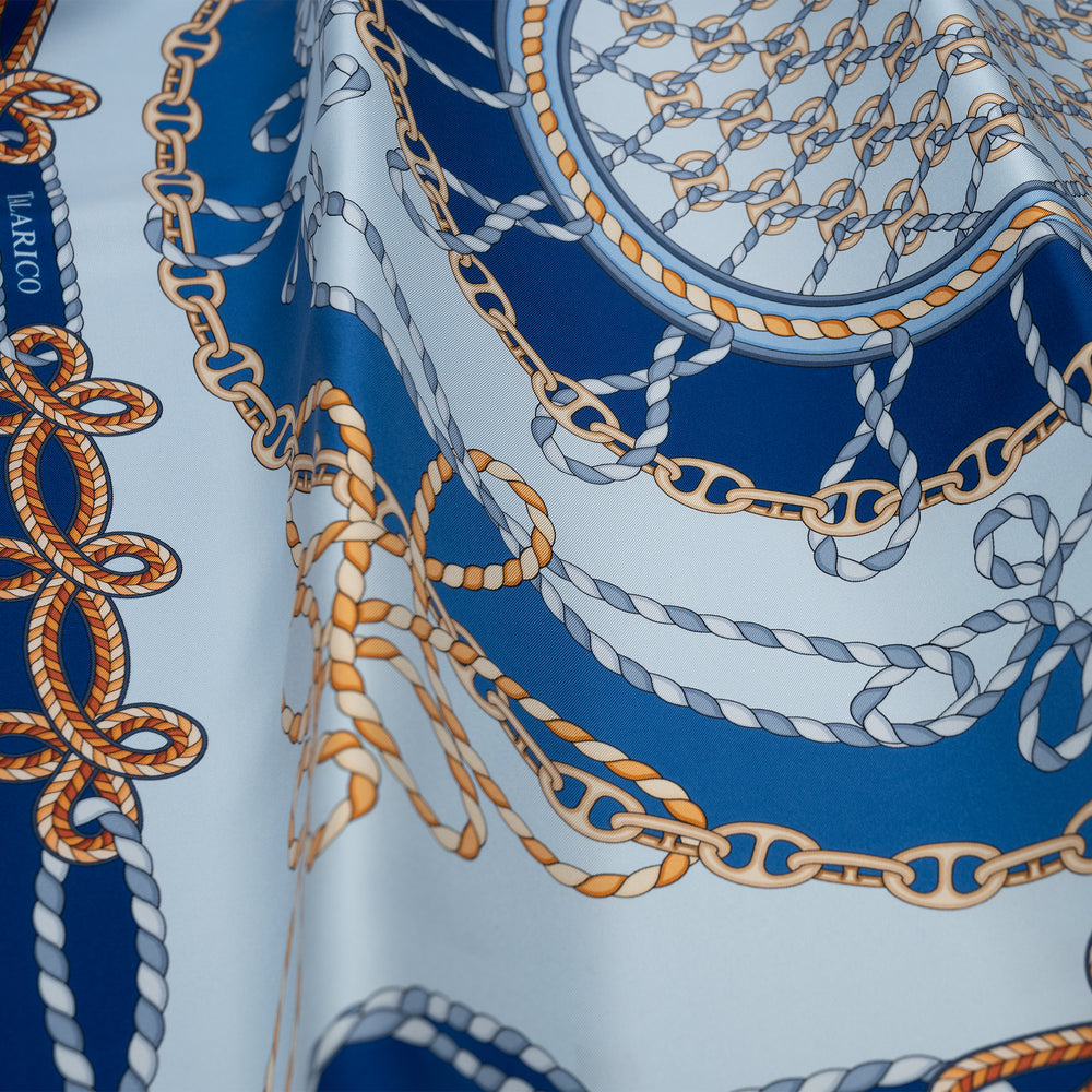 Foulard In Seta Twill 90 Yacht Club