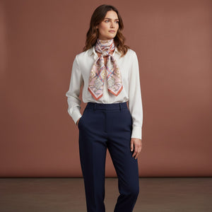 Equestrian Elegance 90's Twill Silk Scarf