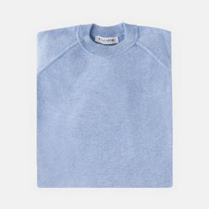 Felpa Girocollo in 100% Cashmere | Colore Cielo - 0806