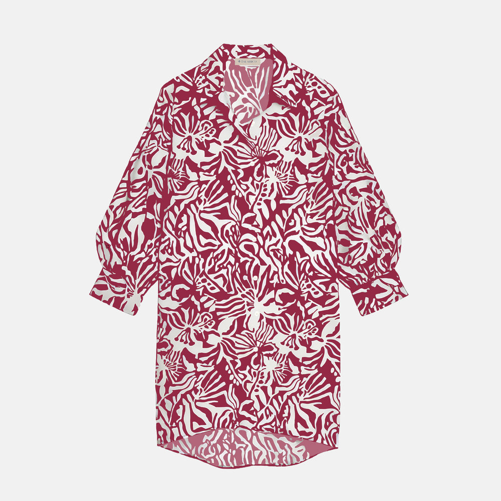Copricostume Donna Flower | Rosso