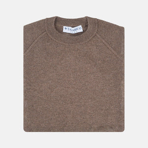 Felpa Girocollo in 100% Cashmere | Colore Brown - 0806
