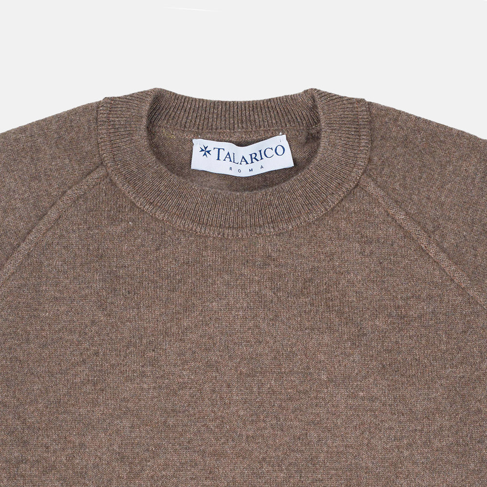 Felpa Girocollo in 100% Cashmere | Colore Brown - 0806