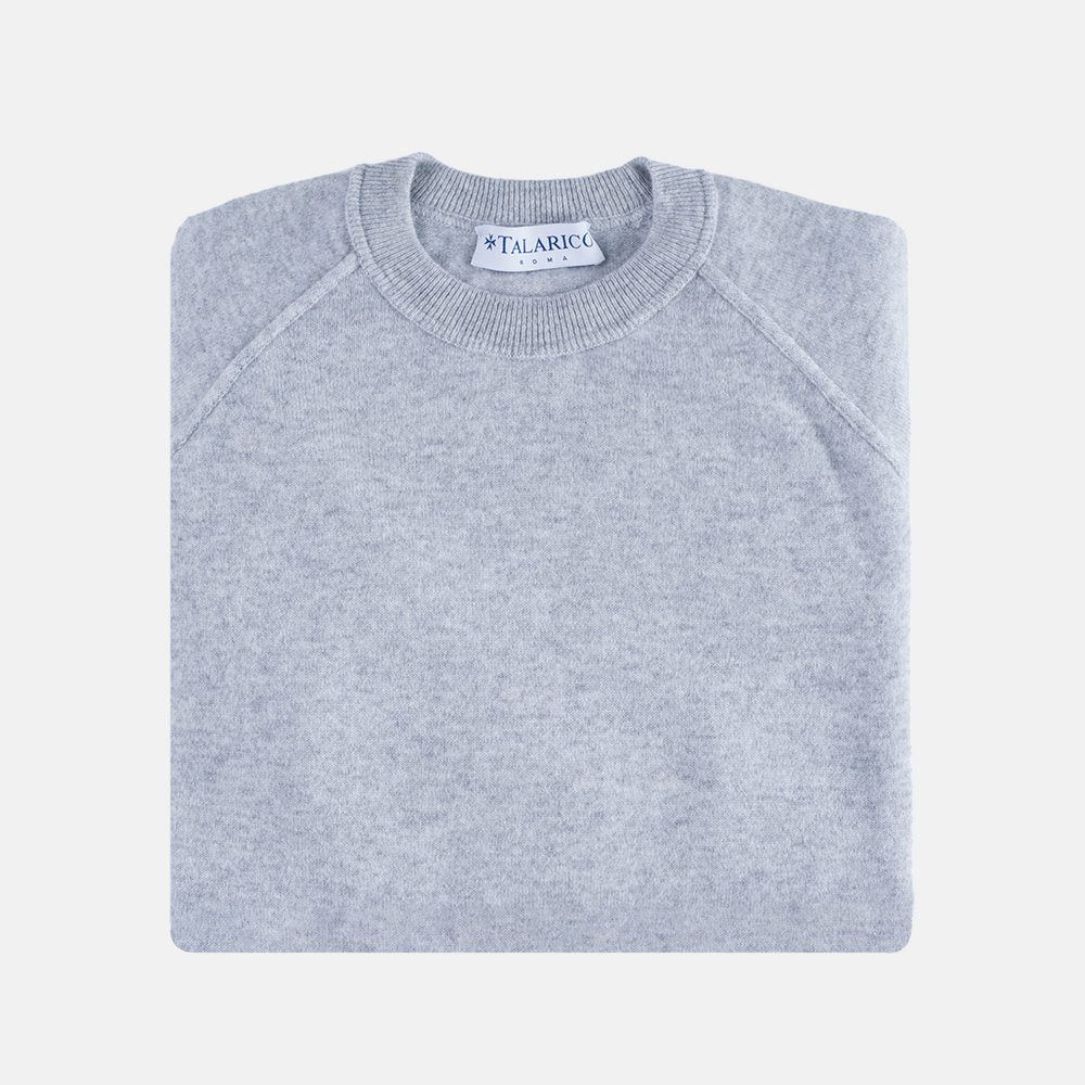 Felpa Girocollo in 100% Cashmere | Colore Grigissimo - 0806
