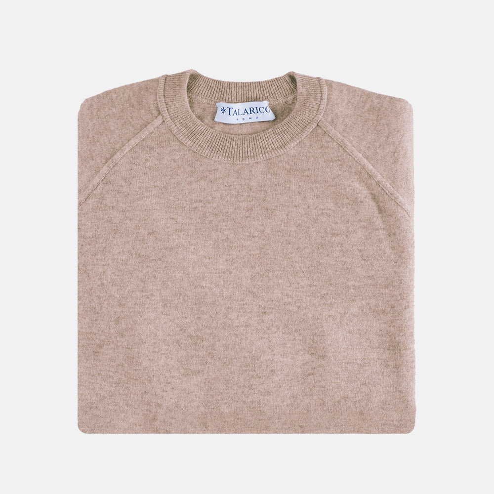 Felpa Girocollo in 100% Cashmere | Colore Silver - 0806