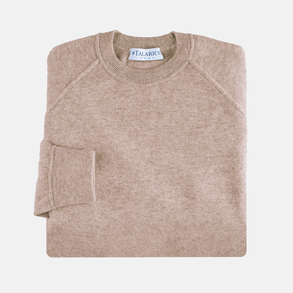 Felpa Girocollo in 100% Cashmere | Colore Silver - 0806