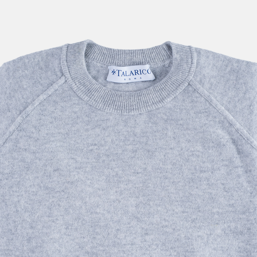 Felpa Girocollo in 100% Cashmere | Colore Grigissimo - 0806