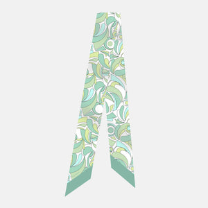 Pure Silk Twilly | Flowers Print