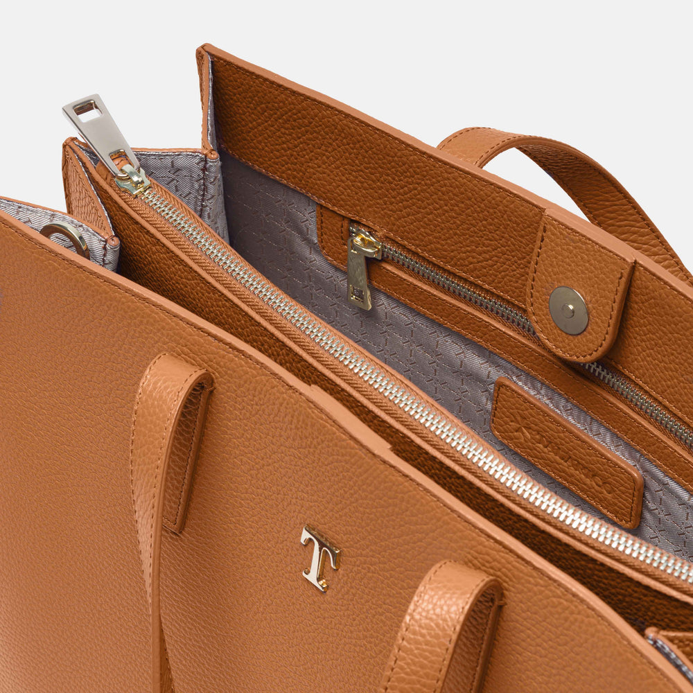 Rania of Jordan Shopper Bag in Grained Leather
