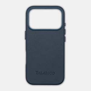 Custodia Rigida in Pelle per iPhone 17 Pro | L'Essenza del Lusso Digitale | Blu
