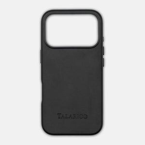 Custodia Rigida in Pelle per iPhone 17 Pro | L'Essenza del Lusso Digitale | Nero