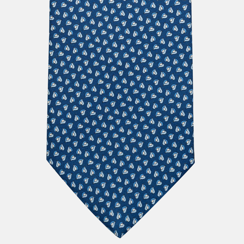 3-Fold Silk Tie, Micro Pattern, Light Blue - JA056125-13