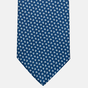 3-Fold Silk Tie, Micro Pattern, Light Blue - JA056125-13