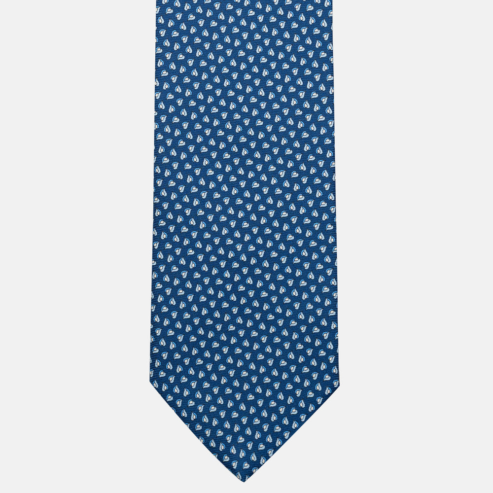 3-Fold Silk Tie, Micro Pattern, Light Blue - JA056125-13