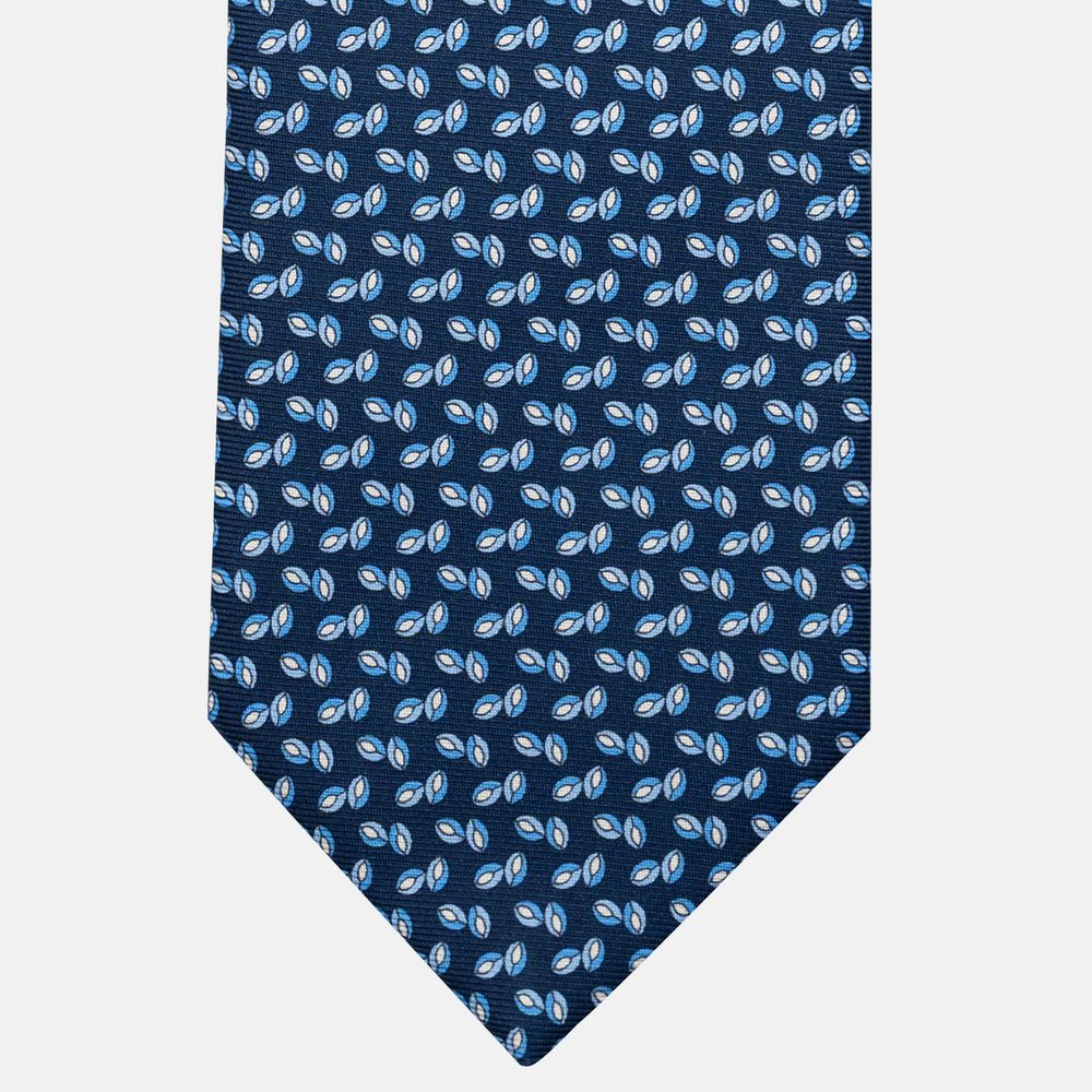 3-Fold Silk Tie, Micro Pattern, Light Blue - JA056336-11