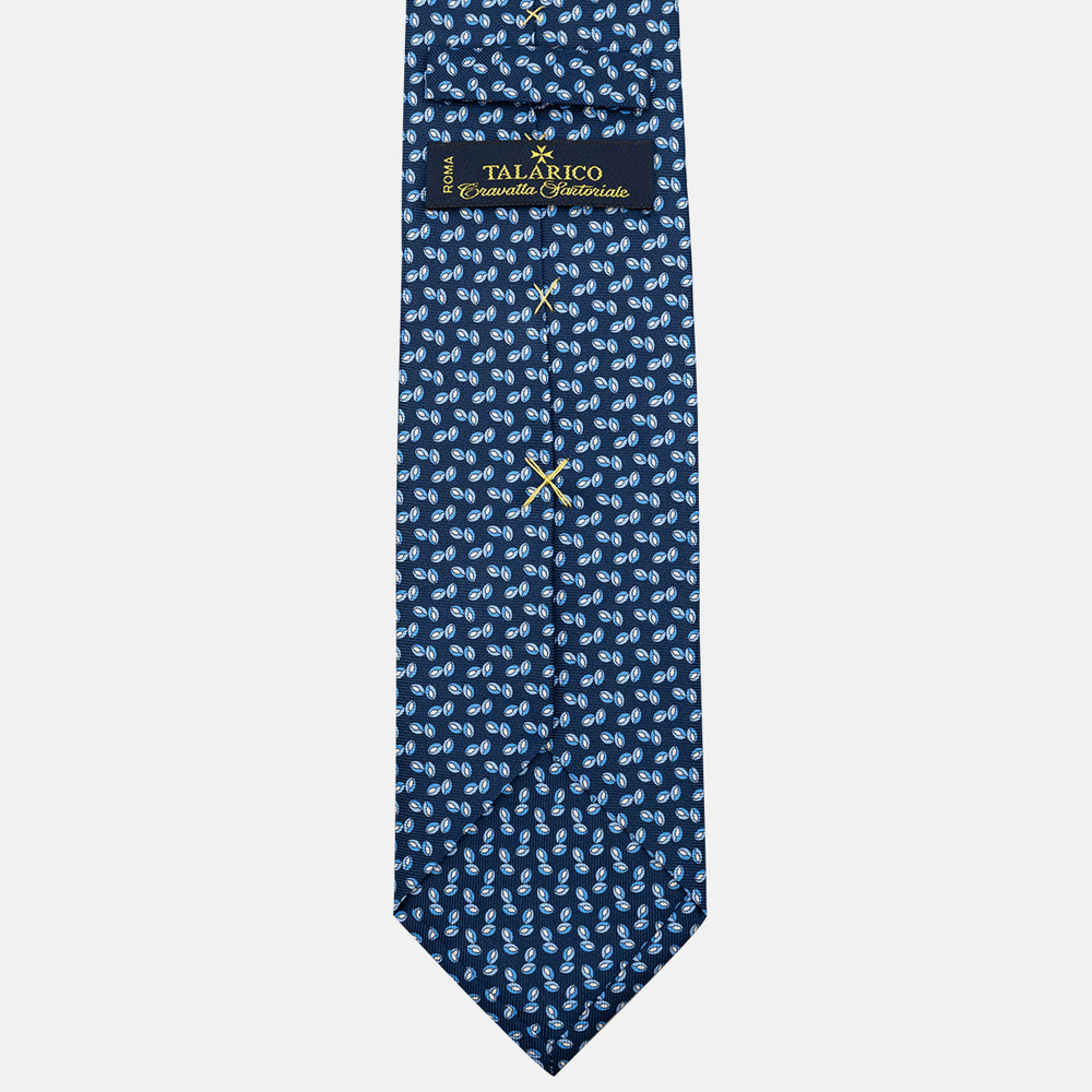 3-Fold Silk Tie, Micro Pattern, Light Blue - JA056336-11