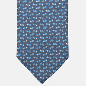 3-Fold Silk Tie, Micro Pattern, Grey - JA056336-7