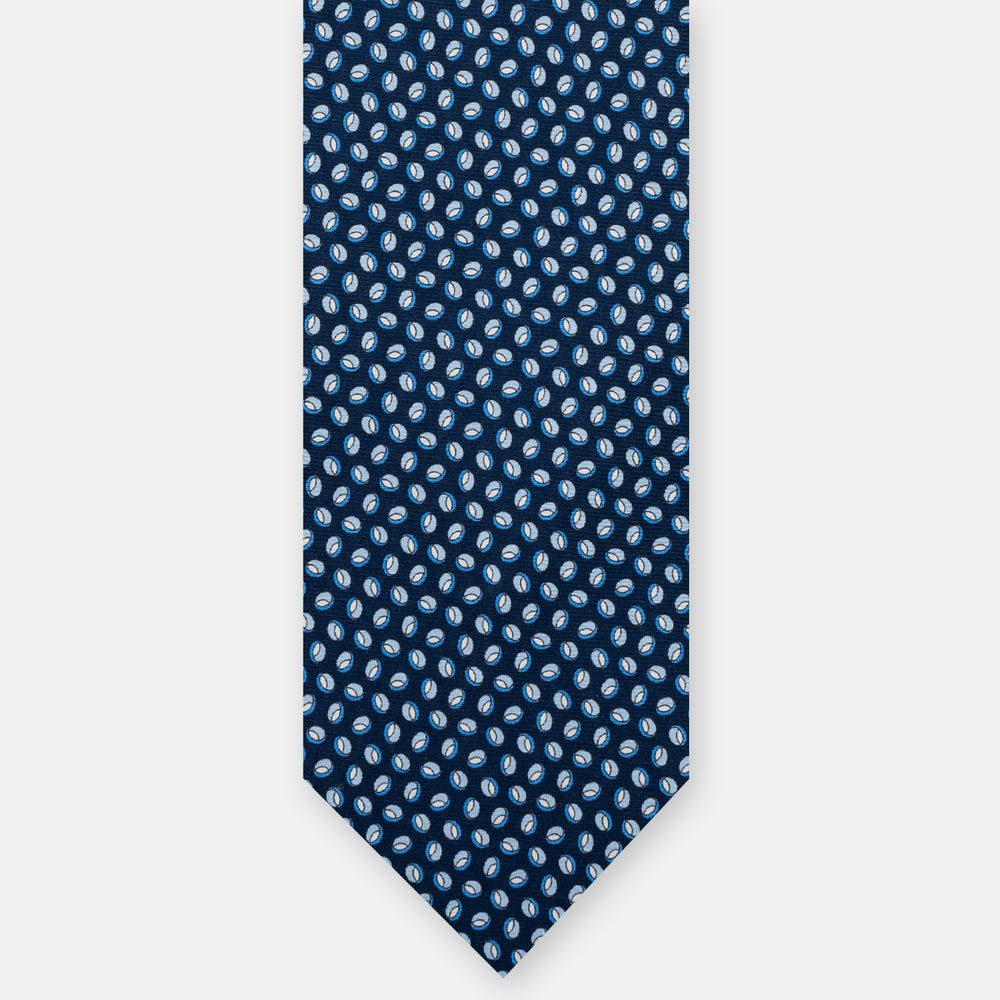 3-Fold Silk Tie, Micro Pattern, Sky Blue - JA058632_12 T