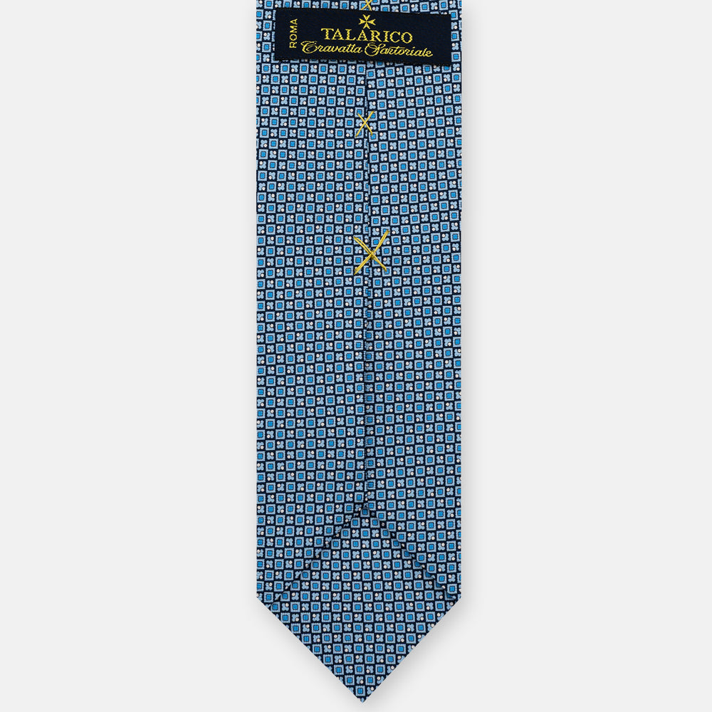 3-Fold Silk Tie, Micro Pattern, Sky Blue - JA059576_7 T