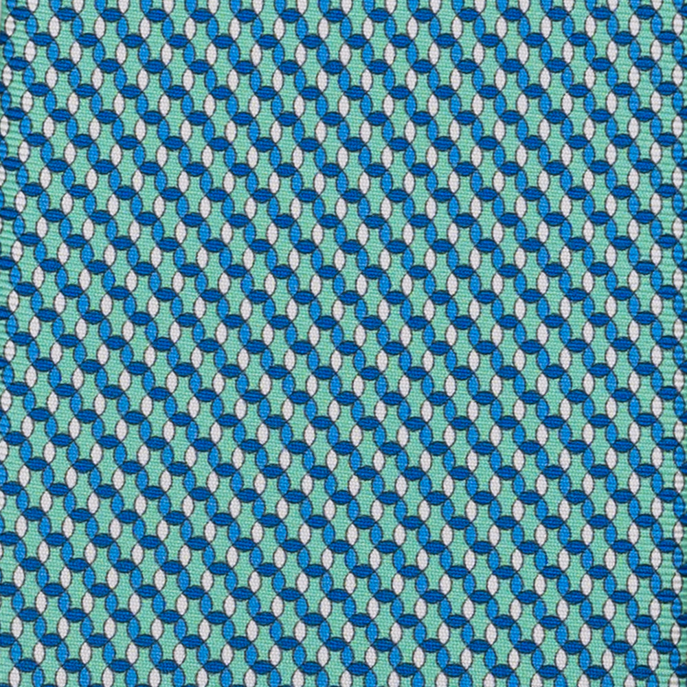 Cravatta 3 pieghe in Seta, Fantasia Geometrica, Tiffany - JA059579_11 T