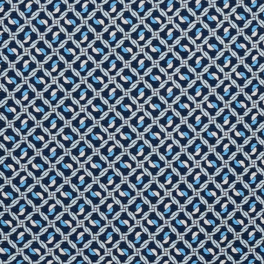 3-Fold Silk Tie, Geometric, Sky Blue - JA059624_7 T