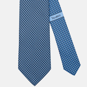 3-Fold Silk Micro Pattern Tie, Light Blue - JA302-3