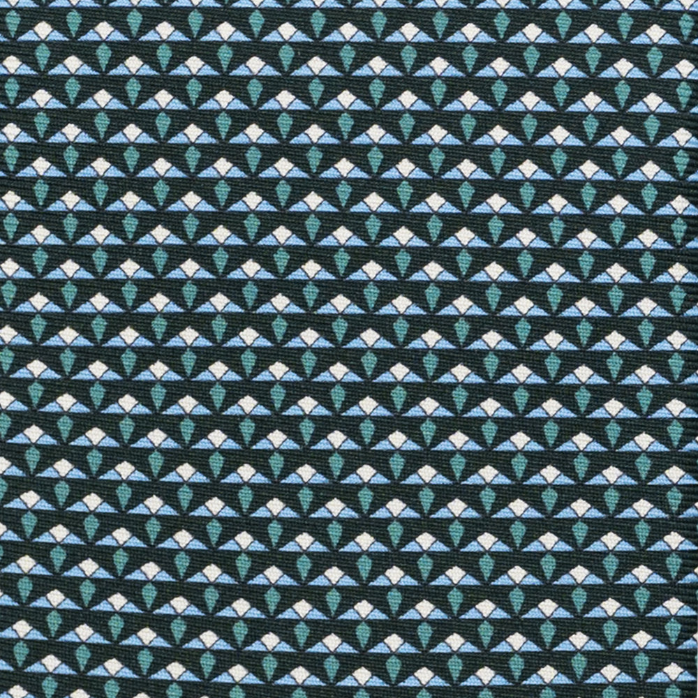 Cravatta 3 pieghe in Seta, Micro Fantasia, Verdone - JC056665-4