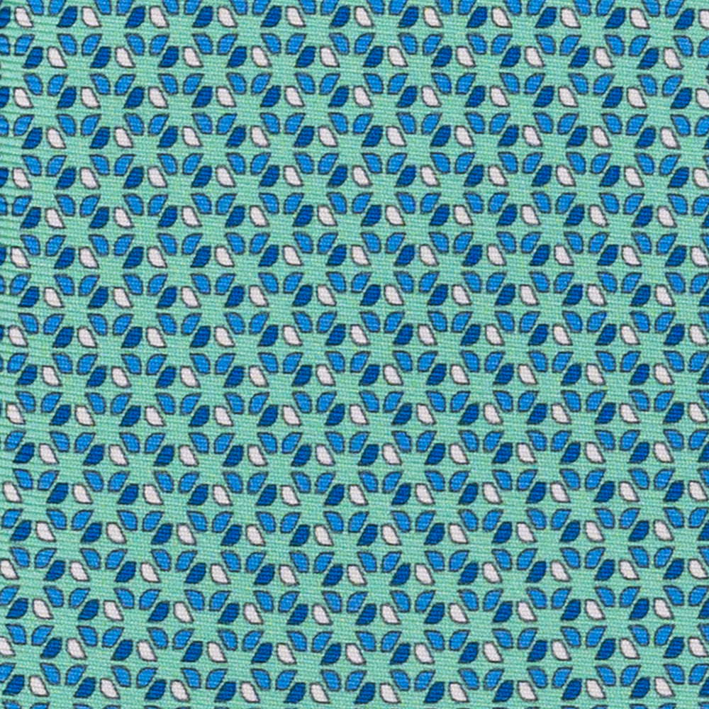 Cravatta 3 pieghe in Seta, Fantasia Geometrica, Tiffany - JC058629_3 T