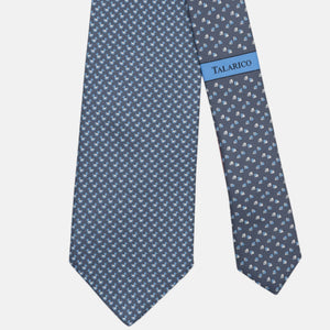 3-Fold Silk Tie, Duck Print, Grey - JC062778_7