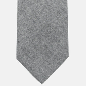 Cravatta 3 Pieghe in 100% Cashmere Zegna | Sartoriale Fatta a Mano | Grigio Melange