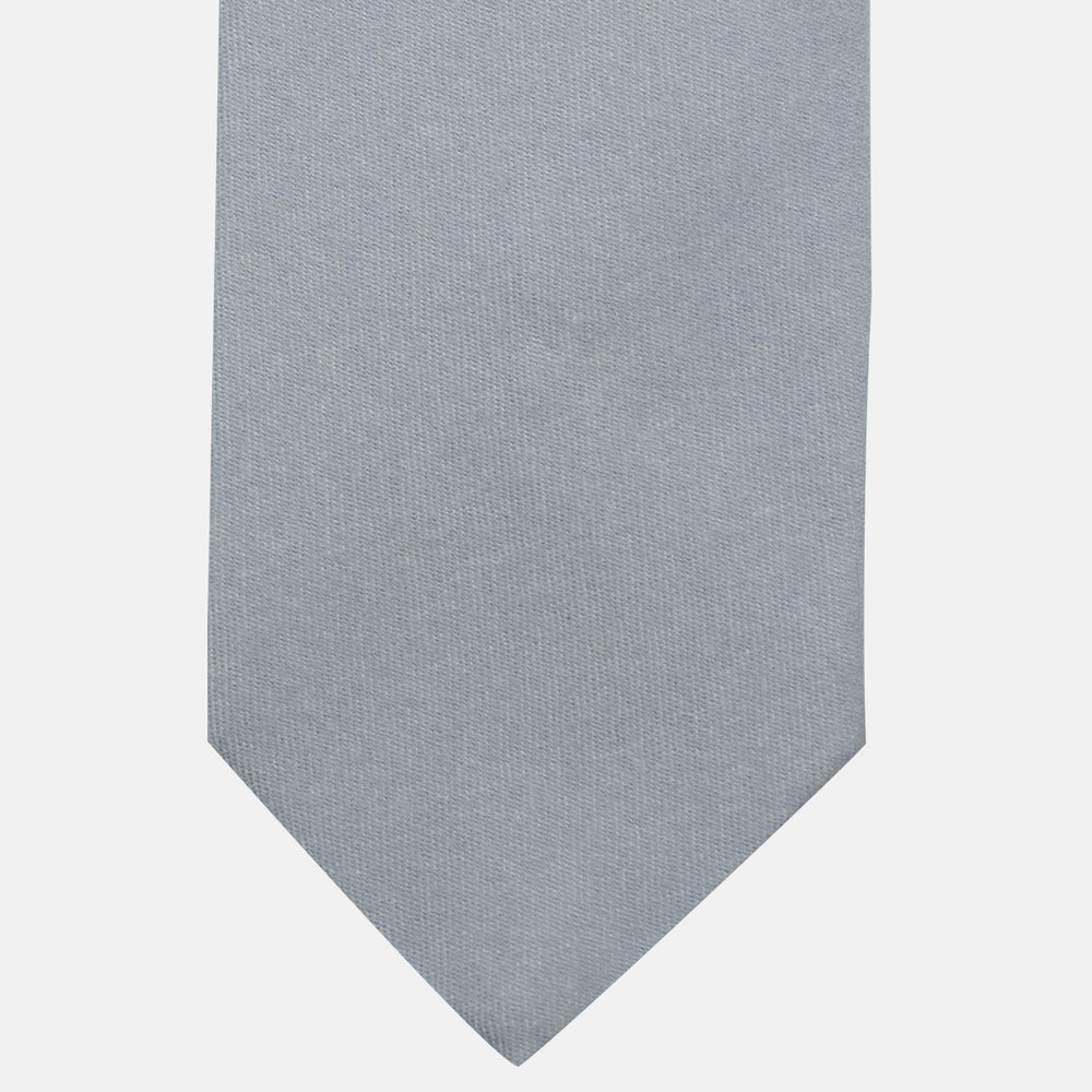 Cravatta 3 Pieghe in 100% Cashmere Zegna | Sartoriale Fatta a Mano | Grigio
