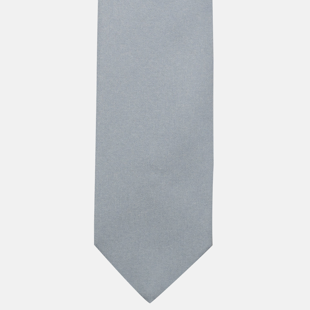 Cravatta 3 Pieghe in 100% Cashmere Zegna | Sartoriale Fatta a Mano | Grigio