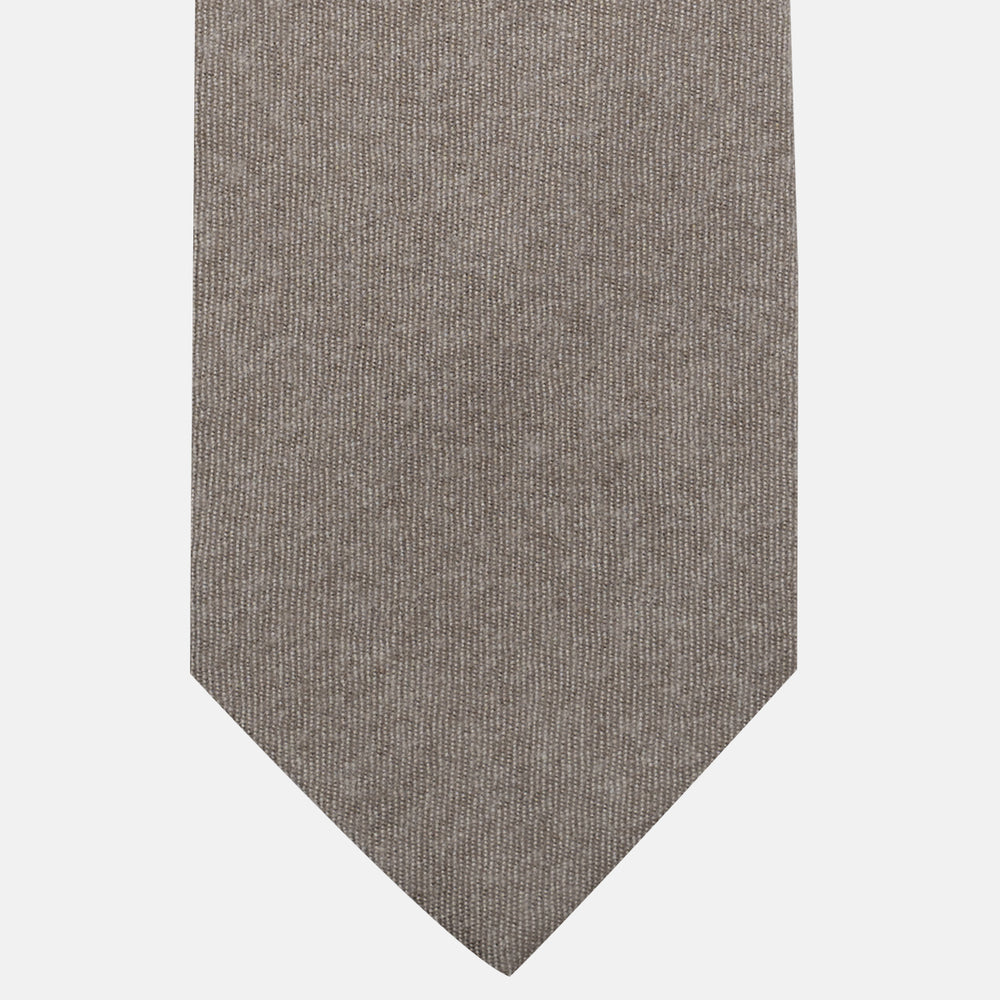 Cravatta 3 Pieghe in 100% Cashmere Zegna | Sartoriale Fatta a Mano | Sabbia