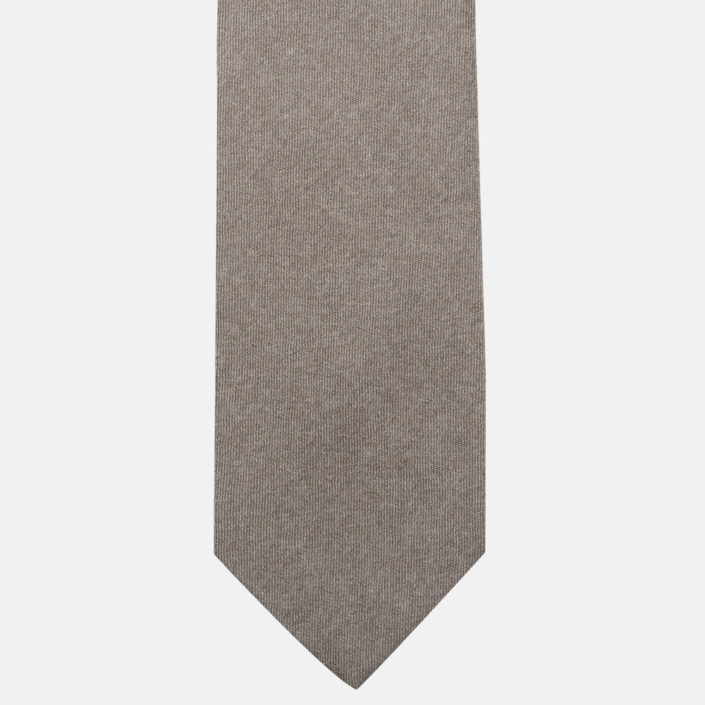 Cravatta 3 Pieghe in 100% Cashmere Zegna | Sartoriale Fatta a Mano | Sabbia